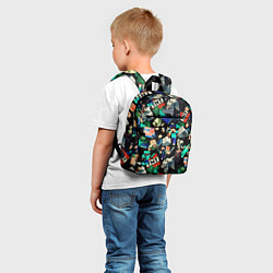 Детский рюкзак Майнкрафт персонажи, цвет: 3D-принт — фото 2