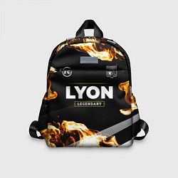Детский рюкзак Lyon legendary sport fire, цвет: 3D-принт