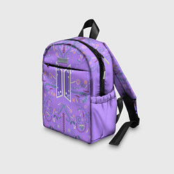 Детский рюкзак BTS - ARMY Цветочный принт, цвет: 3D-принт — фото 2