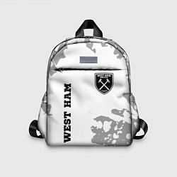 Детский рюкзак West Ham sport на светлом фоне вертикально, цвет: 3D-принт