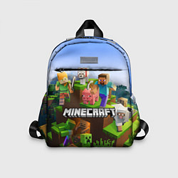 Детский рюкзак Minecraft pixel world, цвет: 3D-принт