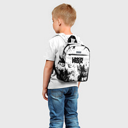 Детский рюкзак Linkin park огненный дым рок, цвет: 3D-принт — фото 2