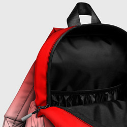 Детский рюкзак Красно белый градиент, цвет: 3D-принт — фото 2