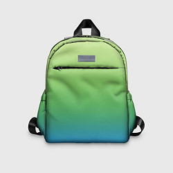 Детский рюкзак Градиент зелёно-голубой