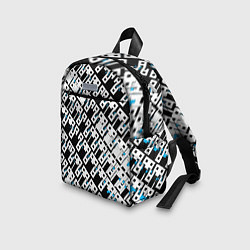 Детский рюкзак Абстрактный узор на чёрном фоне, цвет: 3D-принт — фото 2