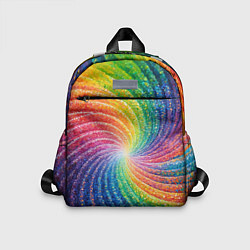 Детский рюкзак Радужные узоры яркие, цвет: 3D-принт