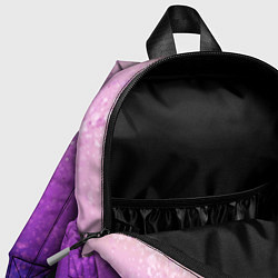 Детский рюкзак Абстрактный градиент розово-синий, цвет: 3D-принт — фото 2