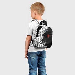 Детский рюкзак Знаки ведьмака штриховкой, цвет: 3D-принт — фото 2