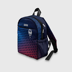 Детский рюкзак Skyrim неоновые соты, цвет: 3D-принт — фото 2