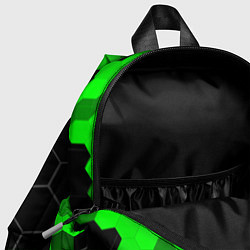 Детский рюкзак Opel green sport hexagon, цвет: 3D-принт — фото 2