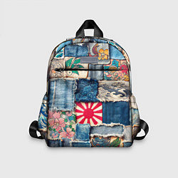 Детский рюкзак Японское художество пэчворк, цвет: 3D-принт