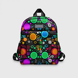 Детский рюкзак Разноцветные круги, цвет: 3D-принт