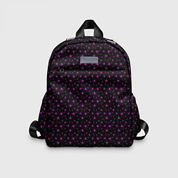 Детский рюкзак Чёрный с сиреневыми звёздочками