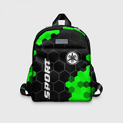 Детский рюкзак Yamaha green sport hexagon, цвет: 3D-принт