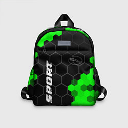 Детский рюкзак Jaguar green sport hexagon, цвет: 3D-принт