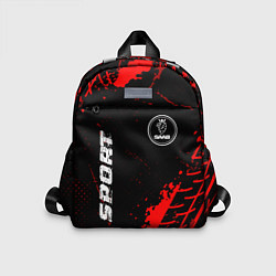 Детский рюкзак Saab red sport tires, цвет: 3D-принт