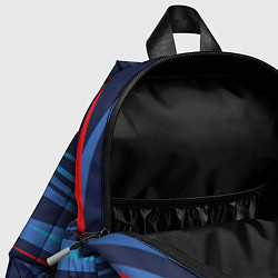 Детский рюкзак Россия - blue stripes, цвет: 3D-принт — фото 2