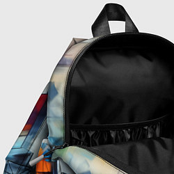 Детский рюкзак Абстрактные фигуры, цвет: 3D-принт — фото 2