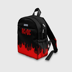Детский рюкзак AC DC fire rock steel, цвет: 3D-принт — фото 2