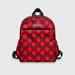 Детский рюкзак Паттерн с красными яблоками