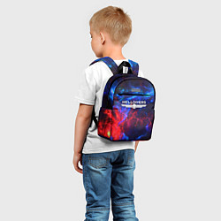 Детский рюкзак Helldivers: Space Logo, цвет: 3D-принт — фото 2