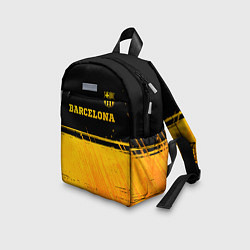 Детский рюкзак Barcelona - gold gradient посередине, цвет: 3D-принт — фото 2