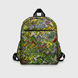 Детский рюкзак Разноцветная абстракция, цвет: 3D-принт