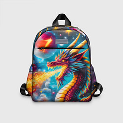 Детский рюкзак Космический дракон - граффити, цвет: 3D-принт