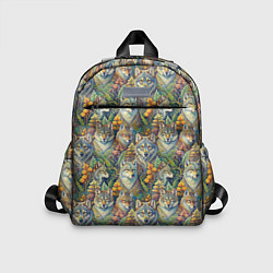 Детский рюкзак Волки паттерн, цвет: 3D-принт