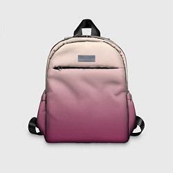 Детский рюкзак Градиент бежевый в пурпурный, цвет: 3D-принт
