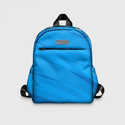 Детский рюкзак Насыщенный голубой полосами, цвет: 3D-принт