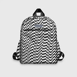 Детский рюкзак Черно-белые кривые, цвет: 3D-принт