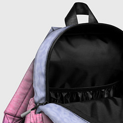 Детский рюкзак Tie-dye color gradient: pink-blue, цвет: 3D-принт — фото 2