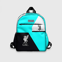 Детский рюкзак Juventus x Liverpool geometry, цвет: 3D-принт