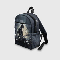 Детский рюкзак Играющий на гитаре в свете Луны музыкант, цвет: 3D-принт — фото 2