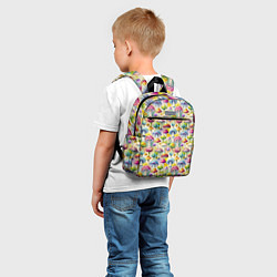 Детский рюкзак Грибной узор, цвет: 3D-принт — фото 2