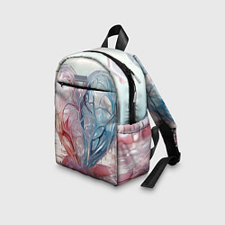Детский рюкзак Сердце - плазменная текстура, цвет: 3D-принт — фото 2