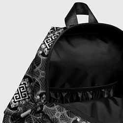 Детский рюкзак Черно белый орнамент, цвет: 3D-принт — фото 2