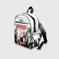 Детский рюкзак Assassins Creed огненное лого гейм, цвет: 3D-принт — фото 2