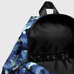 Детский рюкзак Камуфляжный синий стиль, цвет: 3D-принт — фото 2