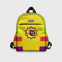 Детский рюкзак Serious Sam logo - yellow geometry