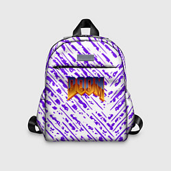 Детский рюкзак Doom neon retro, цвет: 3D-принт
