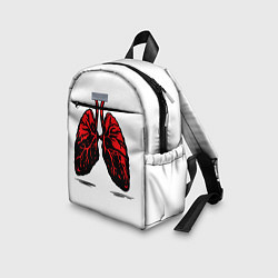 Детский рюкзак Красные абстрактные легкие, цвет: 3D-принт — фото 2