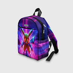 Детский рюкзак Neon horror - cyber Pikachu, цвет: 3D-принт — фото 2