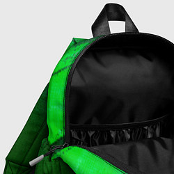 Детский рюкзак CreepyPasta - green gradient вертикально, цвет: 3D-принт — фото 2