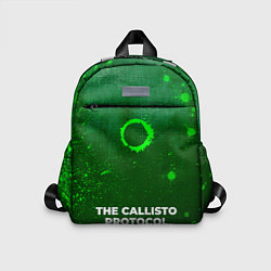 Детский рюкзак The Callisto Protocol - green gradient по-центру, цвет: 3D-принт