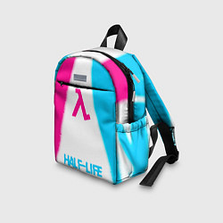 Детский рюкзак Half-Life neon gradient style по-центру, цвет: 3D-принт — фото 2
