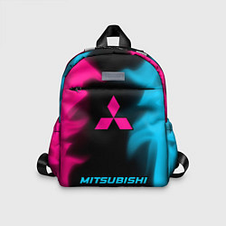 Детский рюкзак Mitsubishi - neon gradient по-центру, цвет: 3D-принт