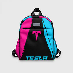 Детский рюкзак Tesla - neon gradient по-центру, цвет: 3D-принт