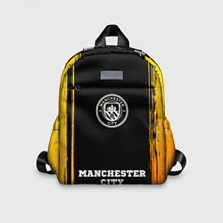 Детский рюкзак Manchester City - gold gradient по-центру, цвет: 3D-принт